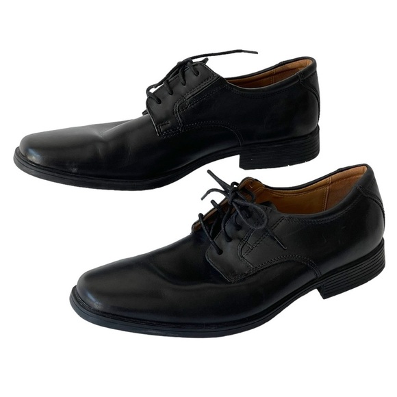 Clarks Men\'s Black Leather Oxford Comfort Lace Up Dress Shoes, Sz 10M main image 5
